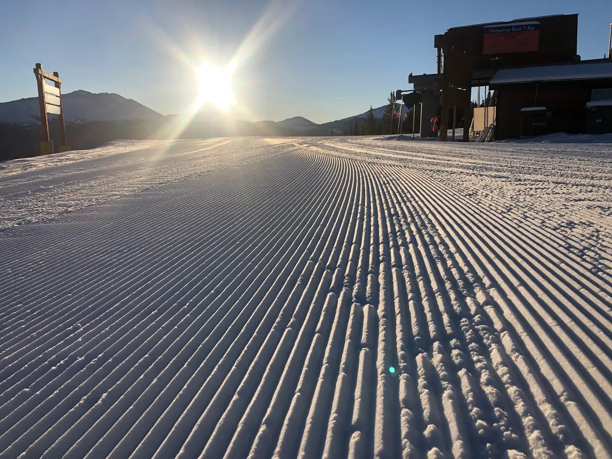 skinning at breckenridge ski resort