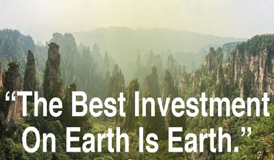the best investment on earth is earth