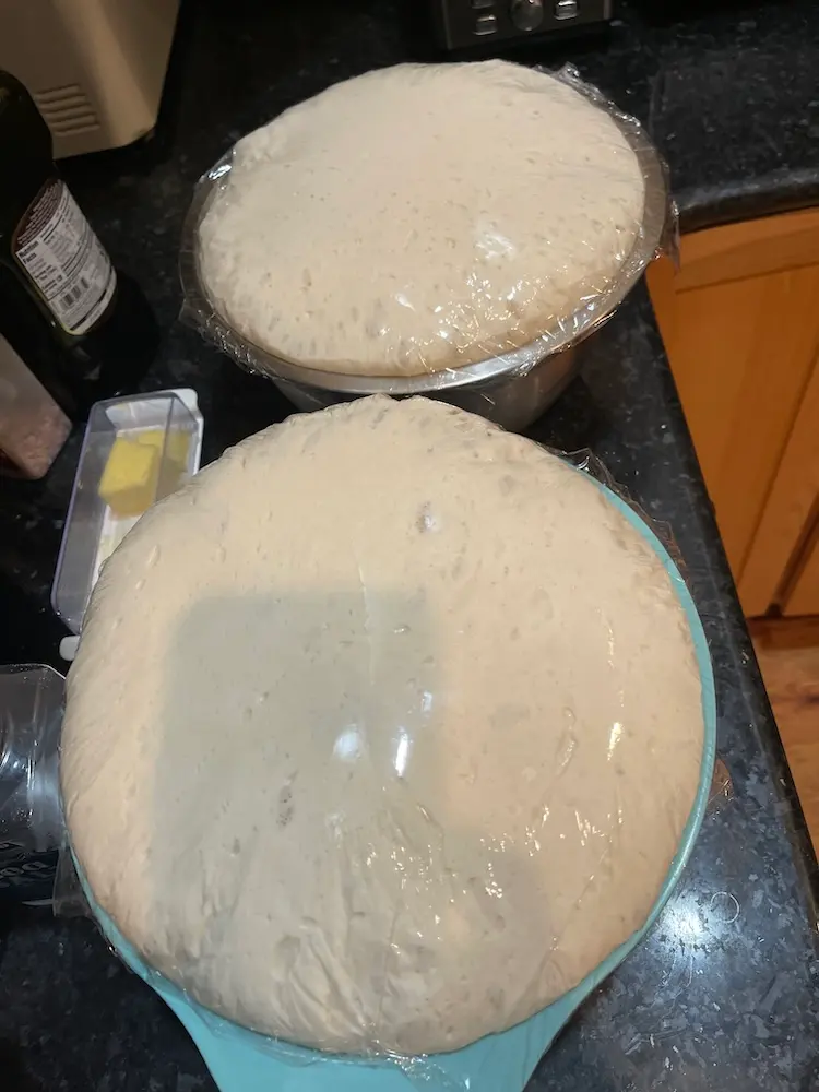 dough rising