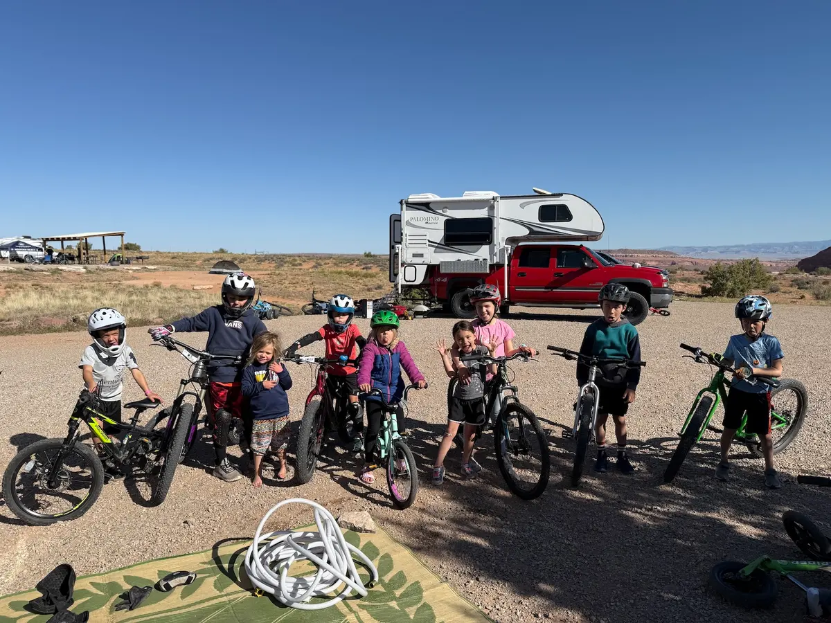 Kids Mountain Biking in Moab