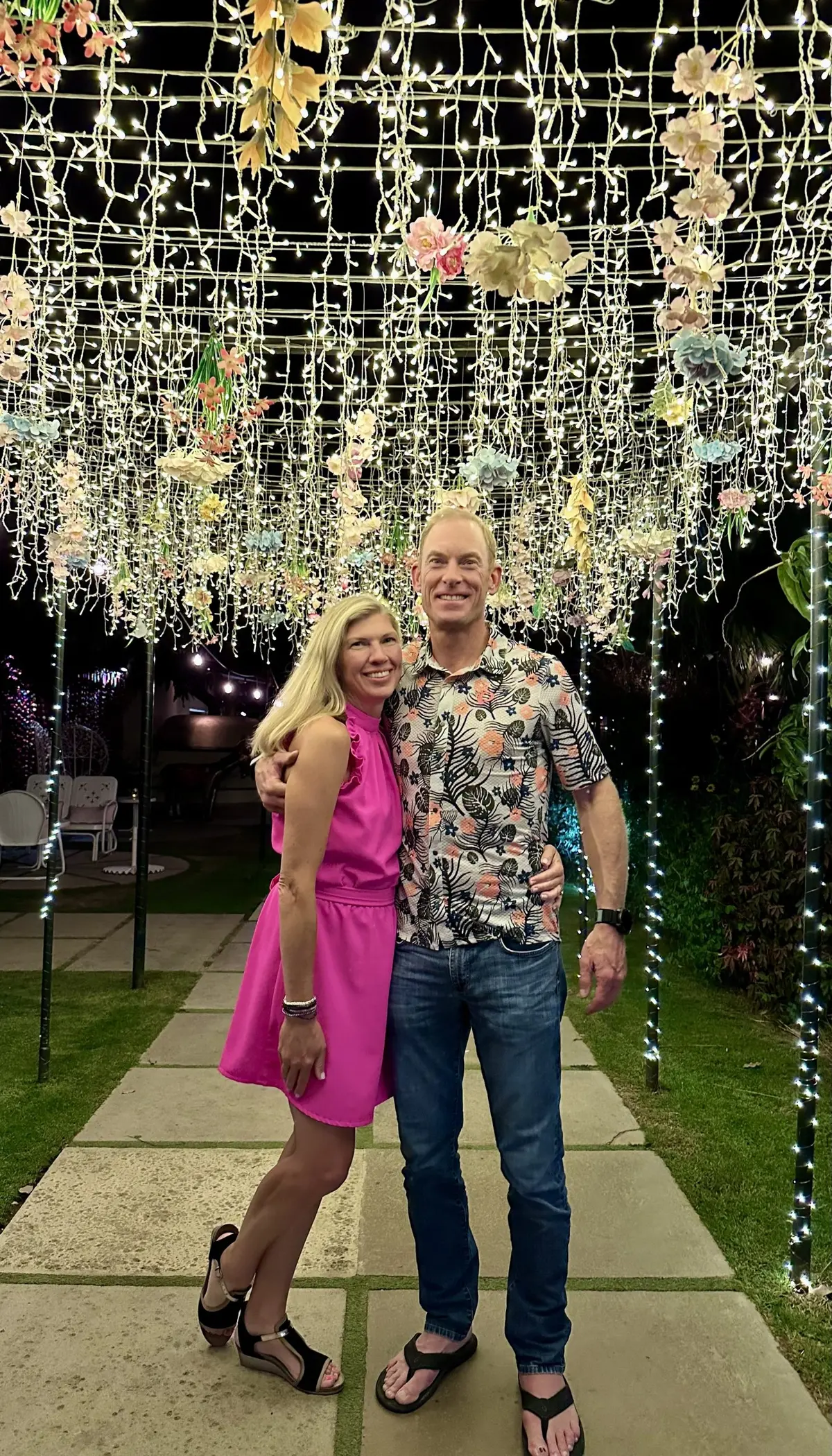 Amy and Darren Under the Lights