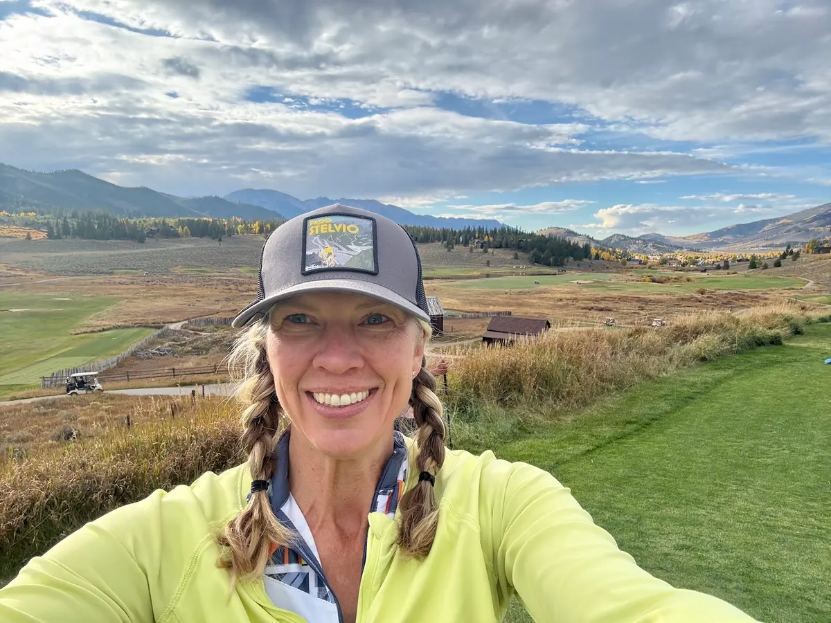 Amy Golfing Keystone Ranch