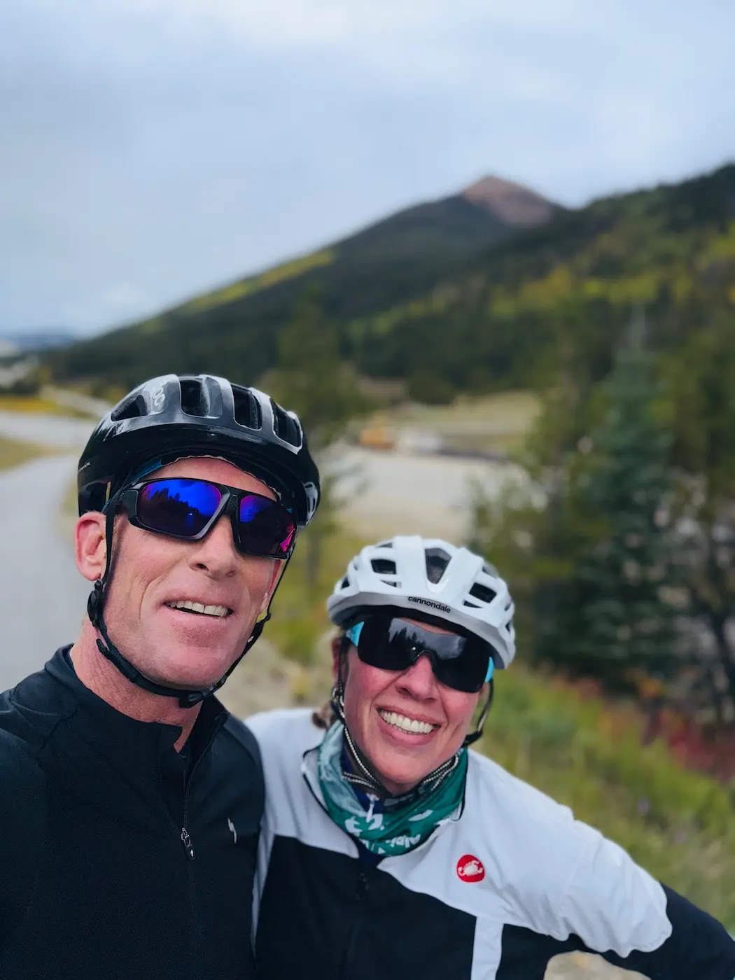 Amy and Darren Biking