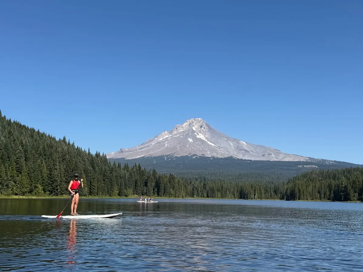 Paddle Boarding Mt Hood