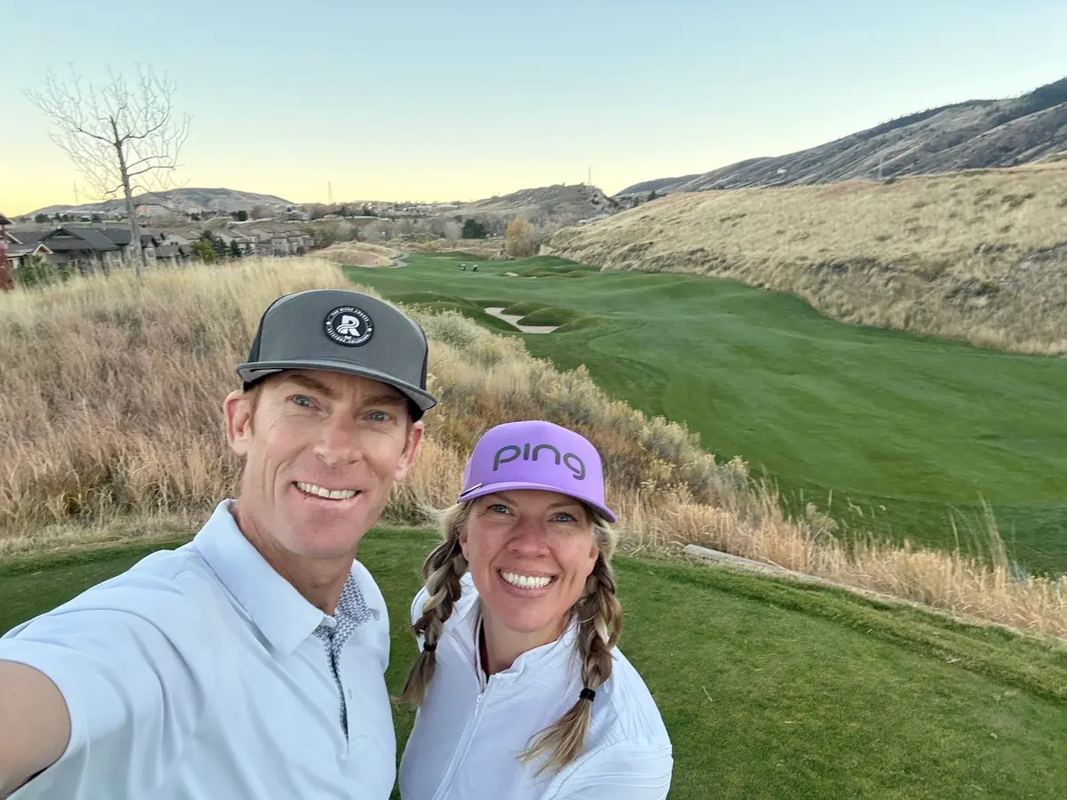 Golfing Amy & Darren